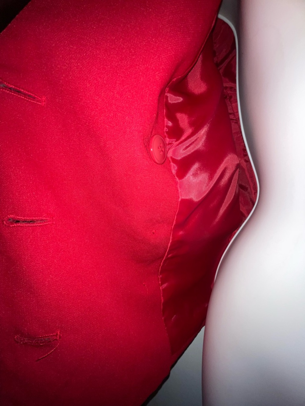 Kasper Red Jacket with Black Collar - Picture 5 of 10